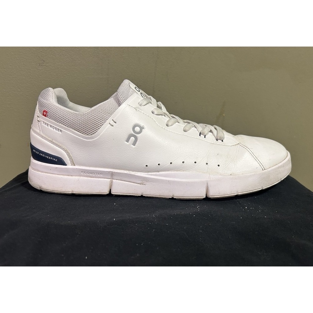 On Cloud The Roger Court Advantage Sneaker White Sz 12 Mens Lace Up Comfort